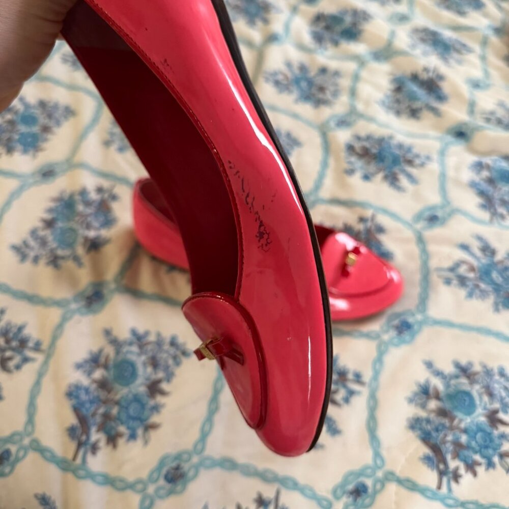 Tory Burch Pink Flats with Decorative Bow - Picture 6 of 6